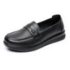 Hot Sale Middle-aged and Elderly Comfortable Round Head Soft Sole Women's Leather Shoes Genuine Leather Four-season Single Shoes 2025 Direct Sales