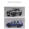 1/32 New Lexus LX570 Alloy Car Model Diecast Metal Toy Vehicles with Pull Back Sound Light 6 Open Doors for Kids Gift