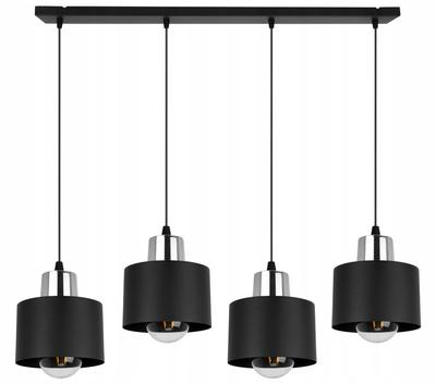 LUMINÁRIA DE TETO MODERNA LÂMPADA LED PRETA