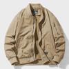Men’s Spring/Autumn Baseball Cotton Jacket – Loose Fit, Casual Workwear, Functional Design, Large Sizes Available.
