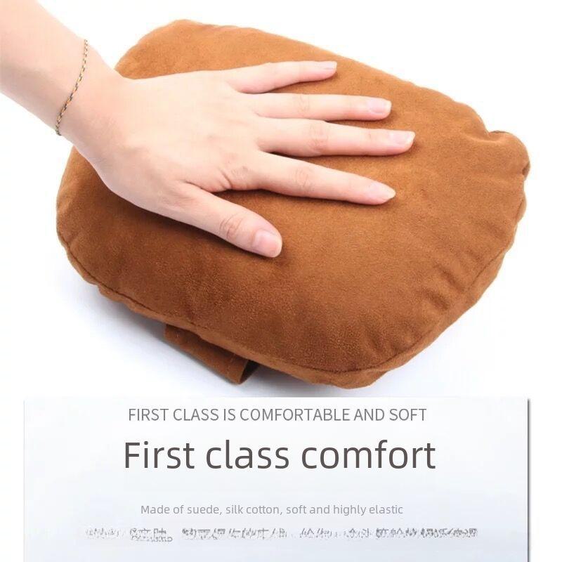 Auto-Kopfstütze, Nackenkissen, Taillenstütze, Sitzrückenpolster aus Wildleder für die Mercedes-Benz S-Klasse, All-in-One-Autokissen.