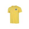 Puma Print Logo Round Neck Sports Tee Men Tops Yellow 531307-37