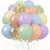 12-Inch Sequin Metallic Latex Balloons, 30pcs - Perfect for Birthday Party Decorations