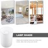 Lamp Shade Round Burlap Lampshade for E27 Bulbs Decorative Lamp Cover for Living Room Bedroom Study