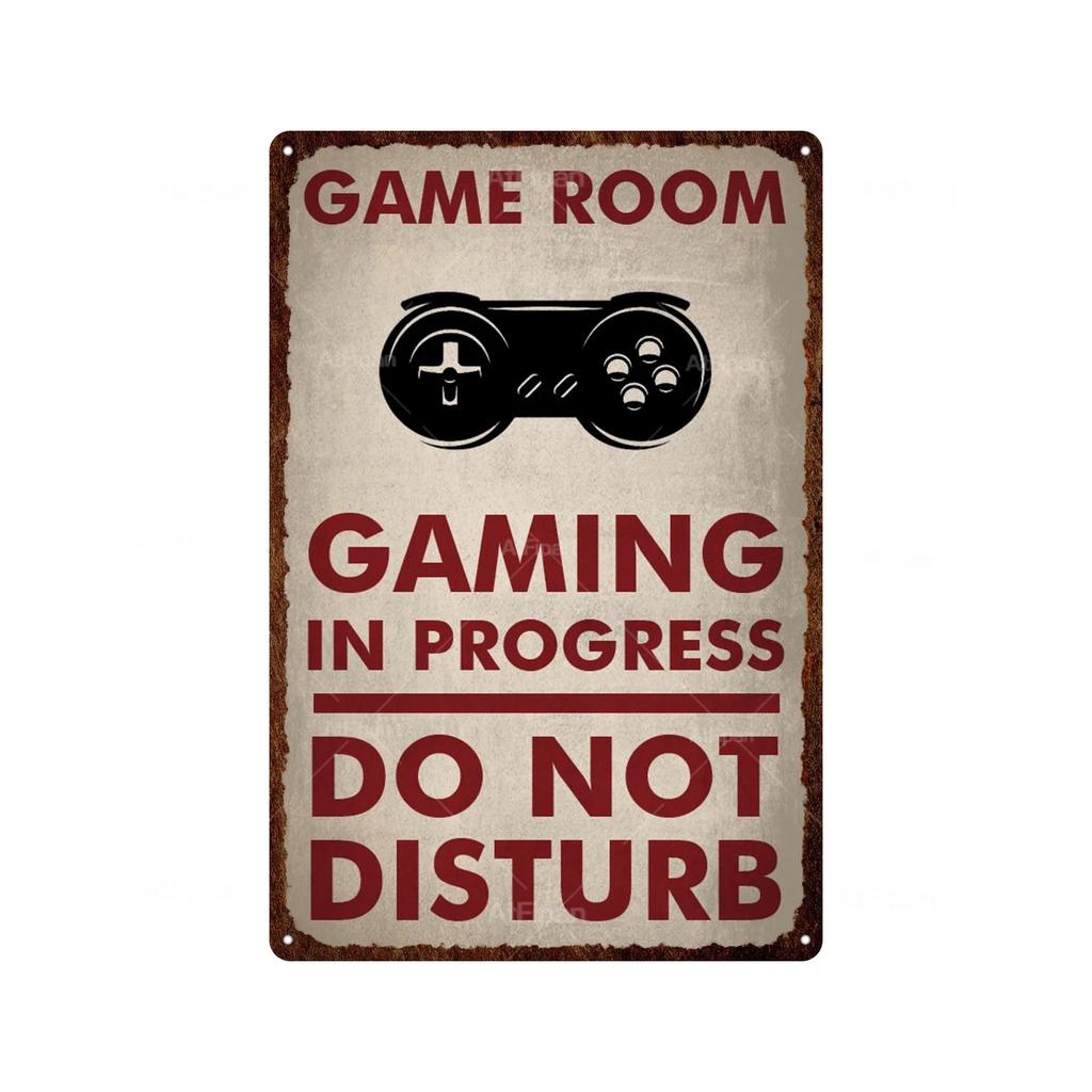 Vintage Warning Tin Sign  DO NOT DISTURB Metal Decorative Plaque Iron Painting Wall Decor for Man Cave Room Cafe Park