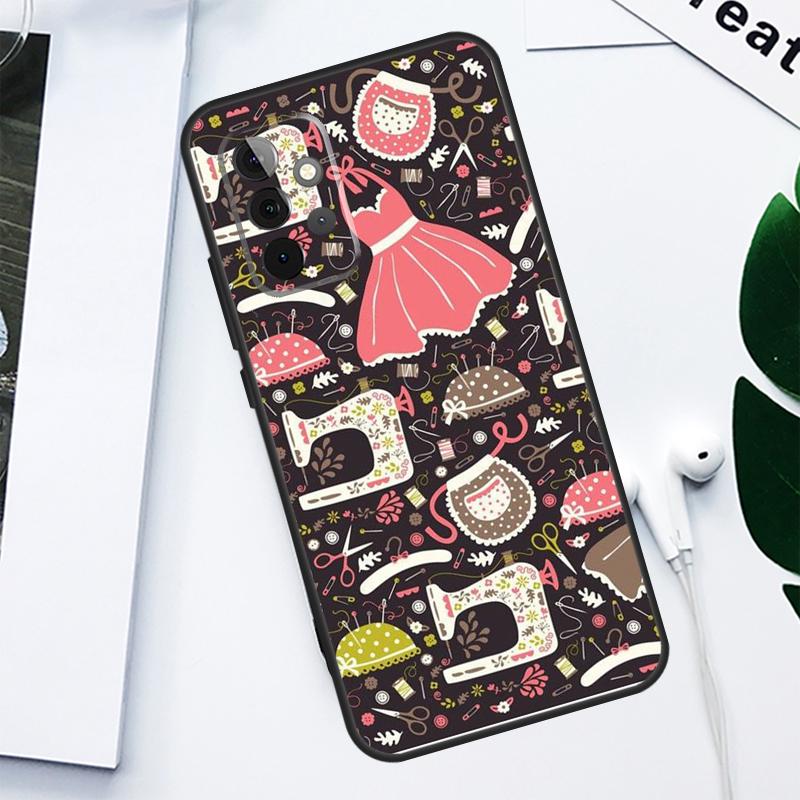 Sewing Machine For Samsung Galaxy A55 A54 A35 A15 A34 A14 A53 A33 A13 A05 A06 A16 A22 A32 A52 Phone Case