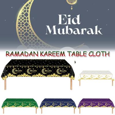 Ramazan Bayramı Mübarek Masa Örtüsü Masa Örtüsü Ev İslami Müslüman Parti Dekoru