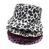 Vintage klobouk typu kbelík s leopardím vzorem, Unisex módní slunečník rybářská čepice, Letní ochrana proti slunci Panama, Venkovní plážové cestovní sluneční klobouk