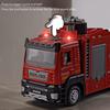 1:Model požárního vozu v měřítku 32 se zvukem, světlem, interaktivní hračka, hasičské auto s funkcí zpětného natažení, stříkající vodou, hračka pro hasičskou záchranu
