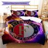 Feyenoord logo  Pattern Bedding Quilt Set Quilt Cover Pillowcase Home Decoration Birthday Gift (1 * duvet cover + 2 * pillowcase, without core)