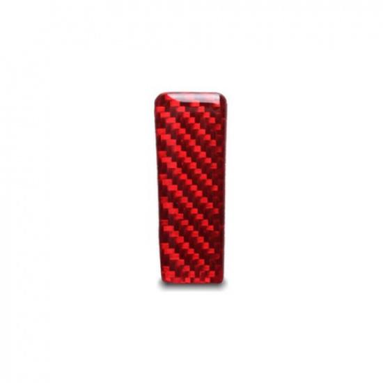 Red Carbon Fiber Central Control Panel Cover Trim For Porsche Macan 2014-