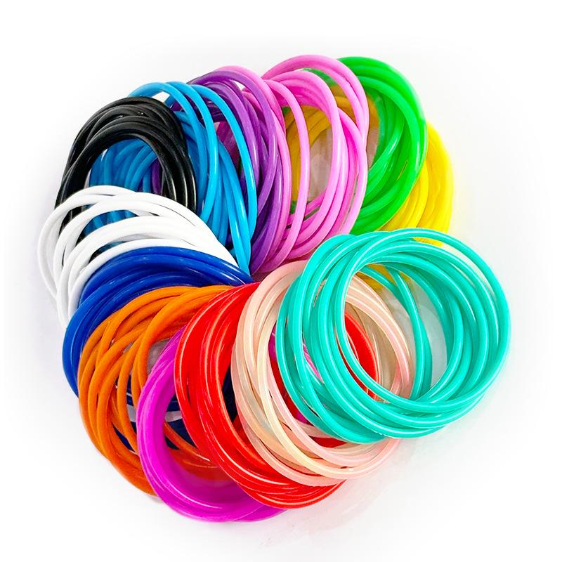 Rainbow Luminous Silicone Bracelet & Hair Tie for Kids
