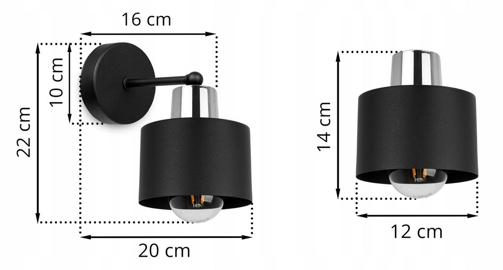Wall Lamp, Square Lamp, Ceiling Lamp, Black Led Lamp