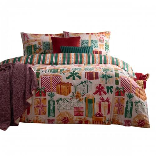 Furn All Wrapped Up Reversible Printed Duvet Cover Set