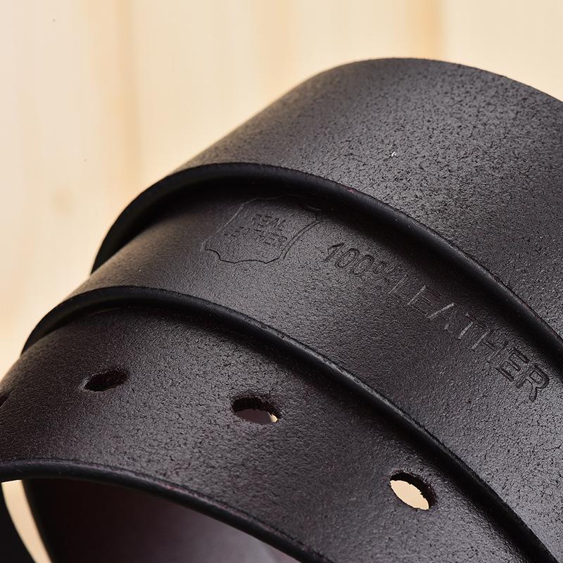 Belt Men'S Premium Retro Leather Belt Extended Size 150Cm Two-Layer Cowhide Belt