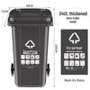 OEING 240L Heavy-Duty Vehicle-Mounted Sanitation Trash Can
