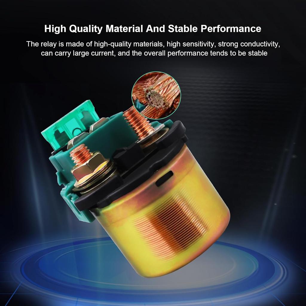 Cyleto Starter Solenoid Relay For Kawasaki Bayou 220 KLF200 1988-2002ATV/BAYOU 250 KLF250 2003-2010 ATV/KLX650 KLX 650 1993-1996/VN800 Vulcan 800