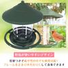 Bird Feeder Bird Feeder Hanging Easy to Install Hook with Roof Plastic Large Capacity (Green)