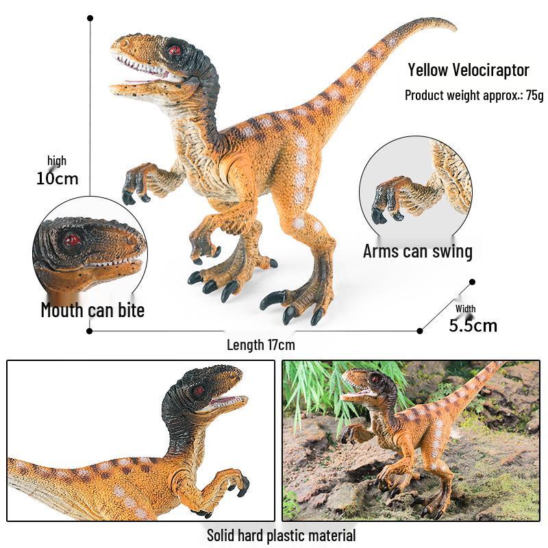 Jurassic Dinosaur Model Set: Tyrannosaurus Rex, Triceratops, Pentaceratops, Velociraptor Toy