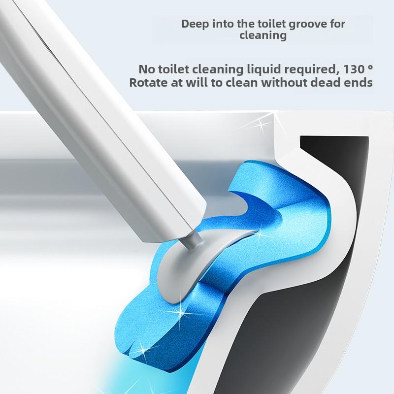 Curățător de Lux Perii de Toaletă de Unică Folosință Multifuncționale Utile de Uz Casnic Perie de Toaletă Albă Piarwc Perie Reîncărcabilă Perii de Baie Accesorii