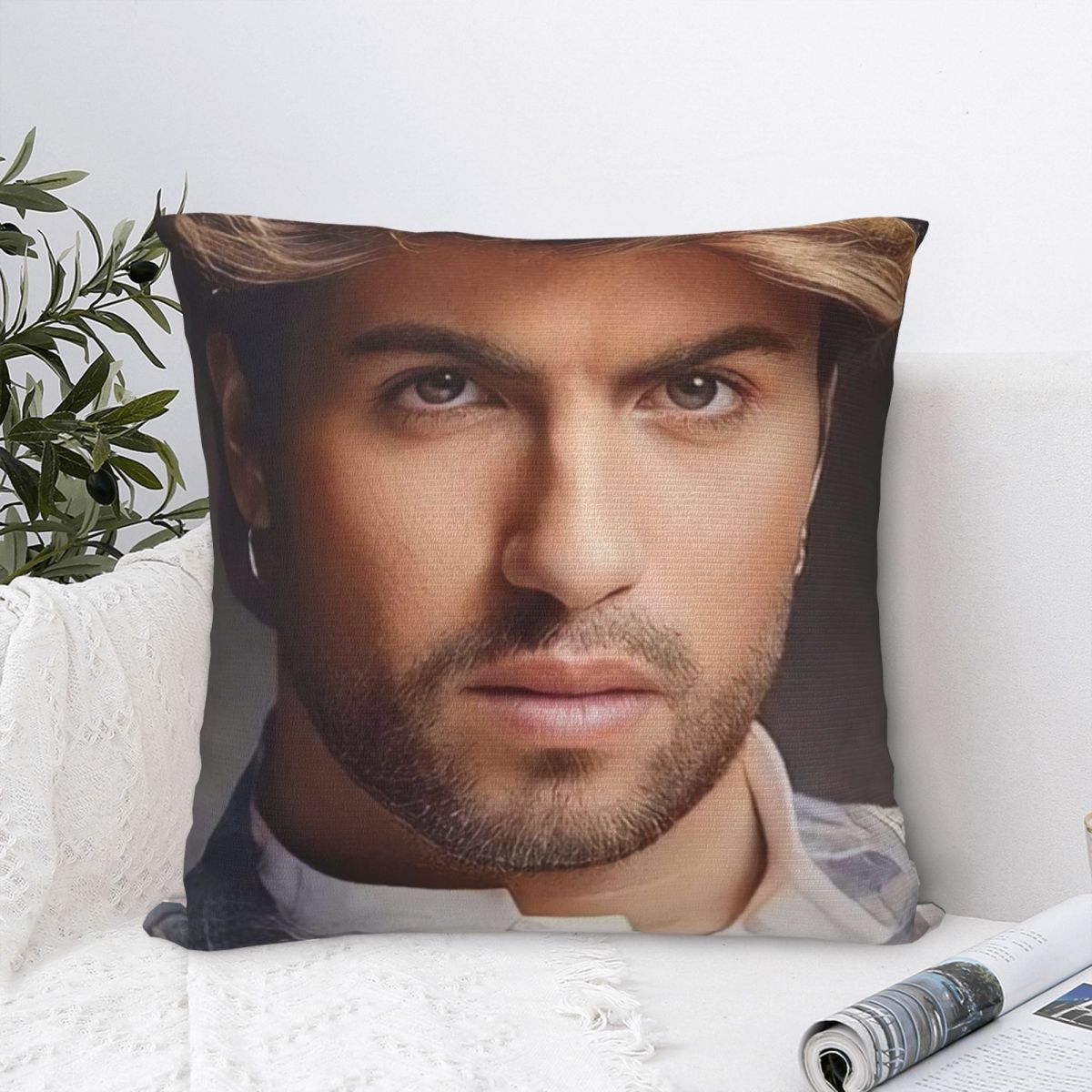 Fine Glasses Unisex George Michael British Singer Pillow Cover Soft Pillow Case Cushion Cover Fashion Design Pillowcases For Office Home Decorative