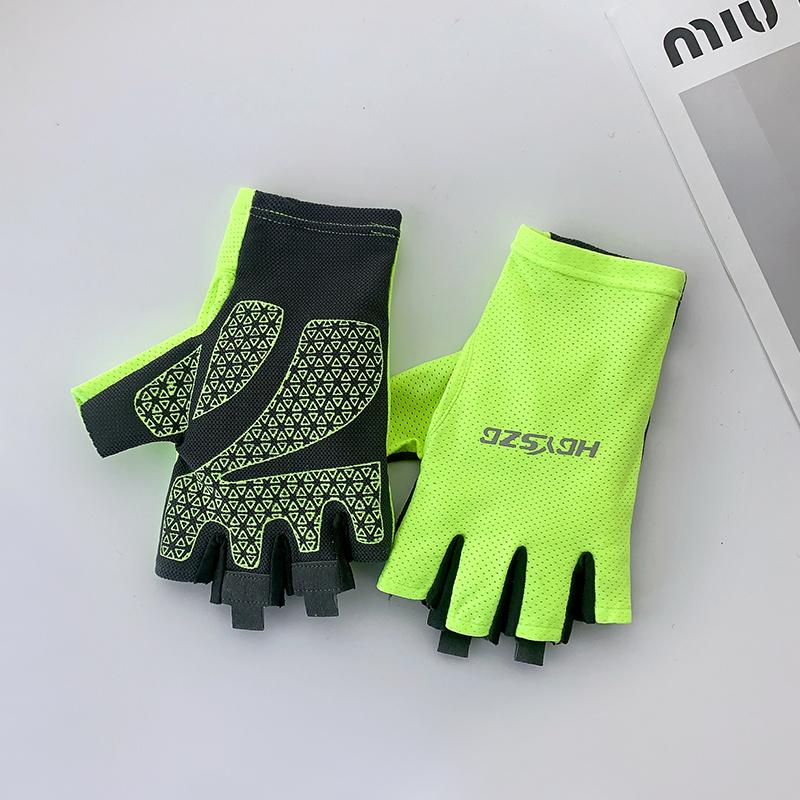 Lightweight Anti-Slip Fingerless Gloves, Quick Dry Gloves for Cycling, Gym & Outdoor Sports