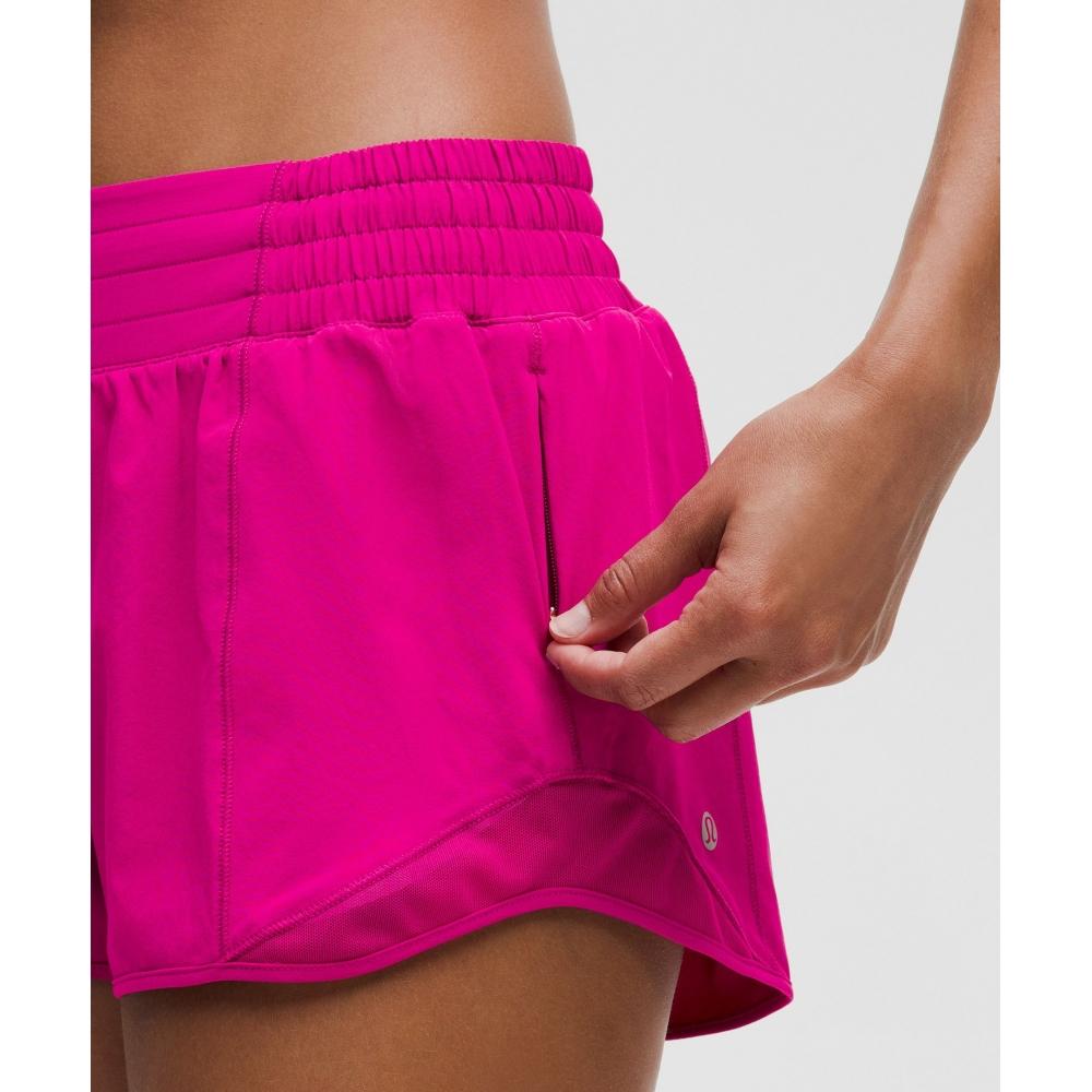 Lululemon Hotty Hot High Rise Lined Short 2.5  Ripened Raspberry