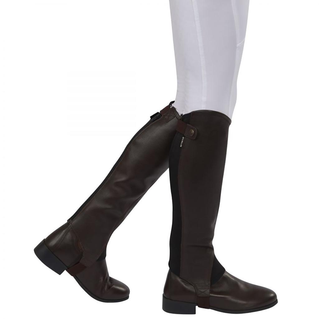 DUBLIN Adults Unisex Fusion Leather Half Chaps