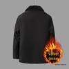 Men's Winter Cotton-Padded Jacket: Fleece-Lined, Thickened, Ideal for Middle-Aged & Elderly