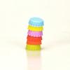 6/12pcs Beer Bottle Sealing Caps, 6 Colors Creative Leak-Proof Wine Bottle Stoppers, Reusable Wine/Liquor Bottle Accessories (Random Color)