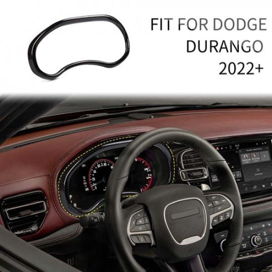 

Carbon Fiber Dashboard trument Box Meter Cover Trim For Dodge Durango +