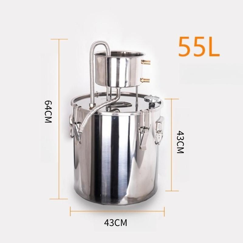 Household Fermented Steaming Wine Equipment Stainless Steel Homemade Brewing Machine Large Capacity DIY Alcohol Distiller