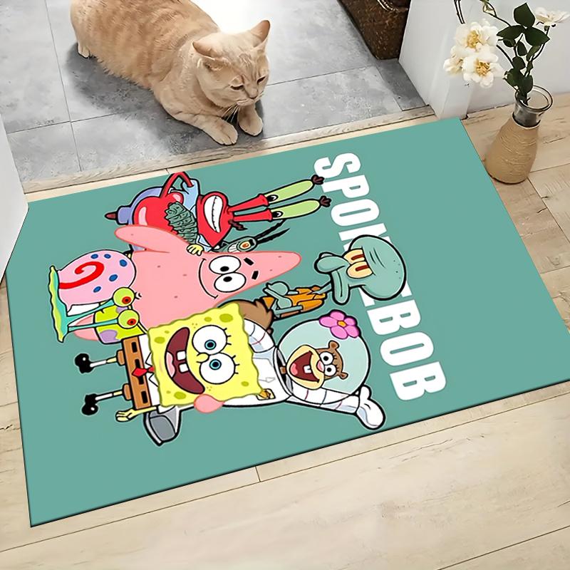 Spongebob Friends Adventure Carpet Rug Soft Washable Antislip Home Living Room Sofa Mats Personalized Christmas Rug