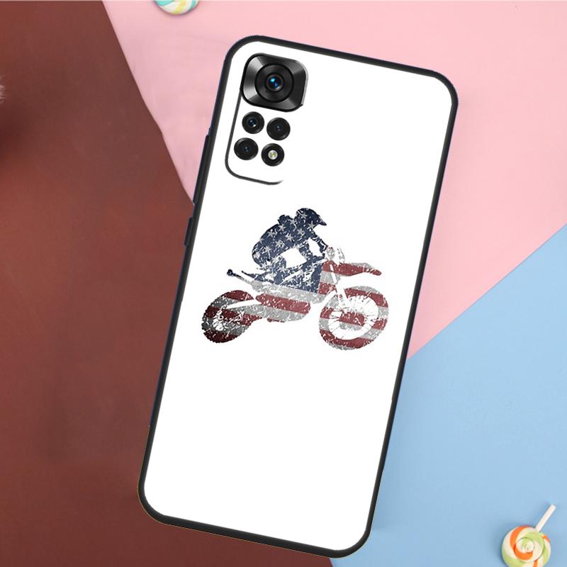 Moto Bike Motocross Cover For Xiaomi Redmi Note 13 14 Pro 12 11 9 10 9S 10S 11S 12S Redmi 14C 10C 12C 13C Case