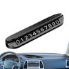 Car Temporary Parking Number Plate Aluminum Alloy Dashboard Hidden Phone Number Sign