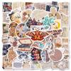 10/30/50PCS Vintage Newspaper Sticky Graffiti Sticker Aesthetic PVC Phone Ins Decorative Sketchbook Scrapbook