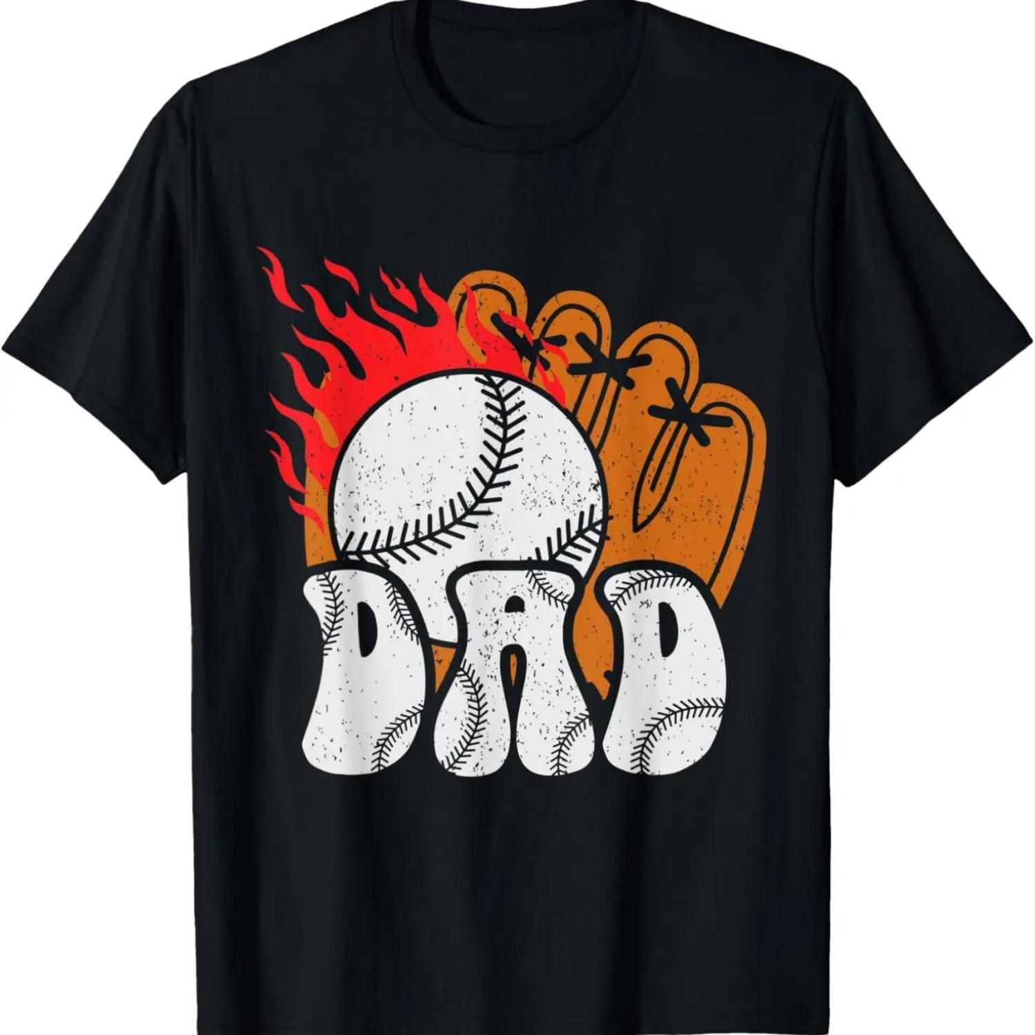 

baseball dad T-Shirt XXXXXL чорний