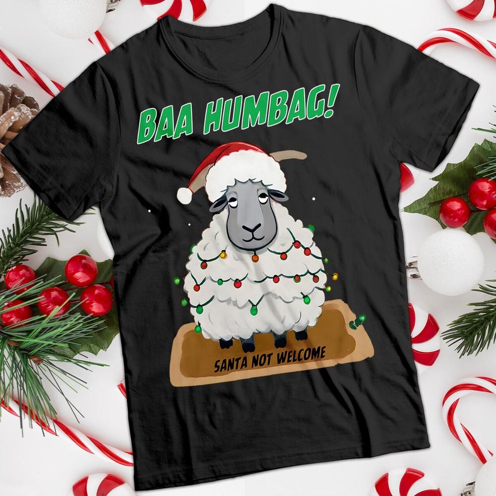 

Funny Mens and Womens Sheep Christmas T-Shirt Tee #MC 2XL