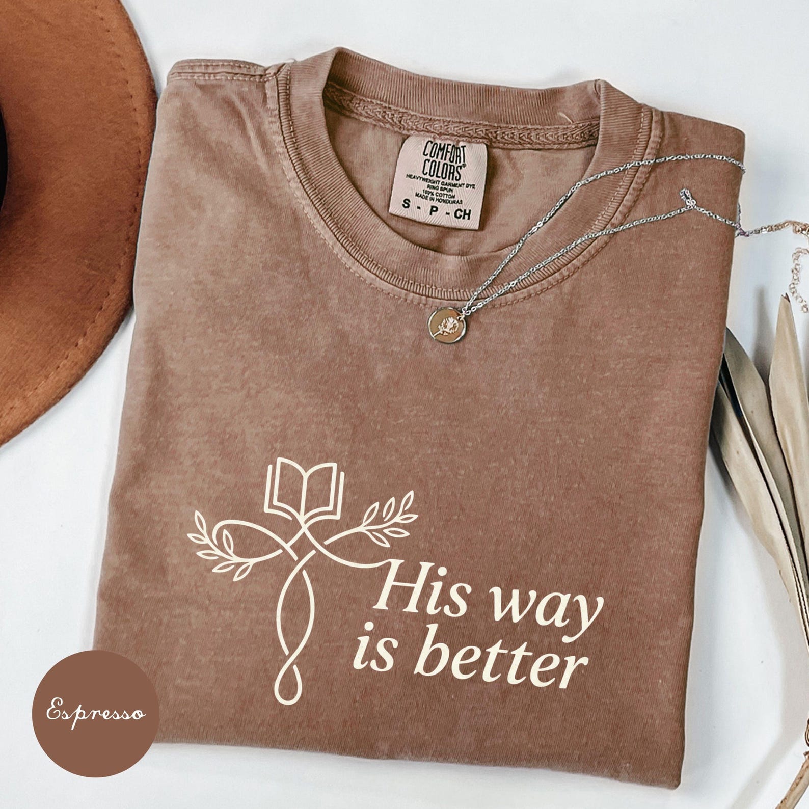 His Way Is Better Christian Shirt, Jesus T-Shirt, Faith Based Tee, Religious Gift for Men Women, Christian Merch, Bible Inspired Apparel S