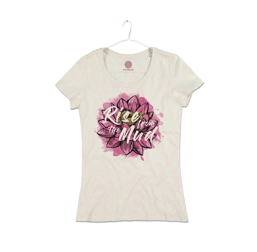 

Women s Lotus Flower Organic Cotton Lotus Flower T-shirt Girl 3XL
