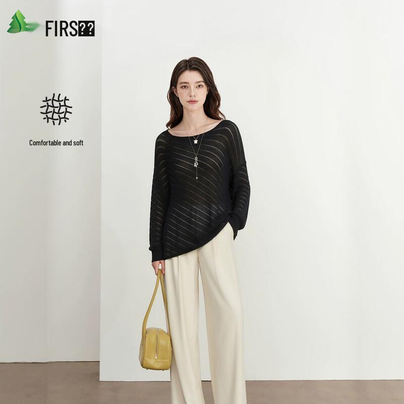 FIRS Women s Casual Loose Knit Pullover Top One Size