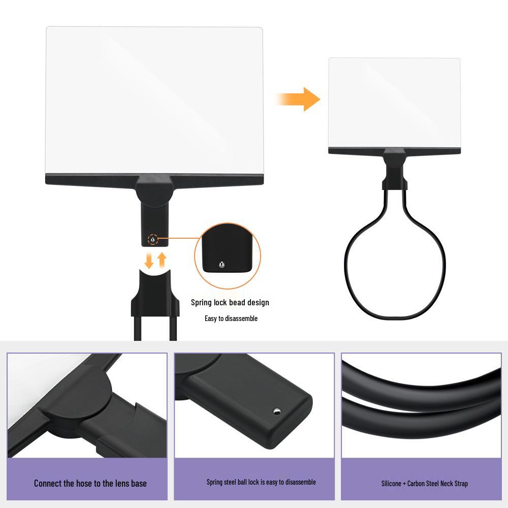 3-in-1 Fresnel High-Definition Magnifier: Neck, Desktop, Handheld for Elderly Reading