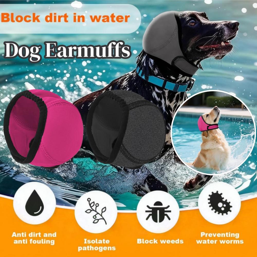 Noise Reduction Dog Ear Covers Hearing Protection Waterproof Dog Calming Earmuff Anti-Noise Shock Proof Pet Headcover