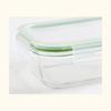 CORELLE BREEZE Rechteckiger Glas-Lebensmittelaufbewahrungsbehälter 2 Stk. (400ml) BPA frei