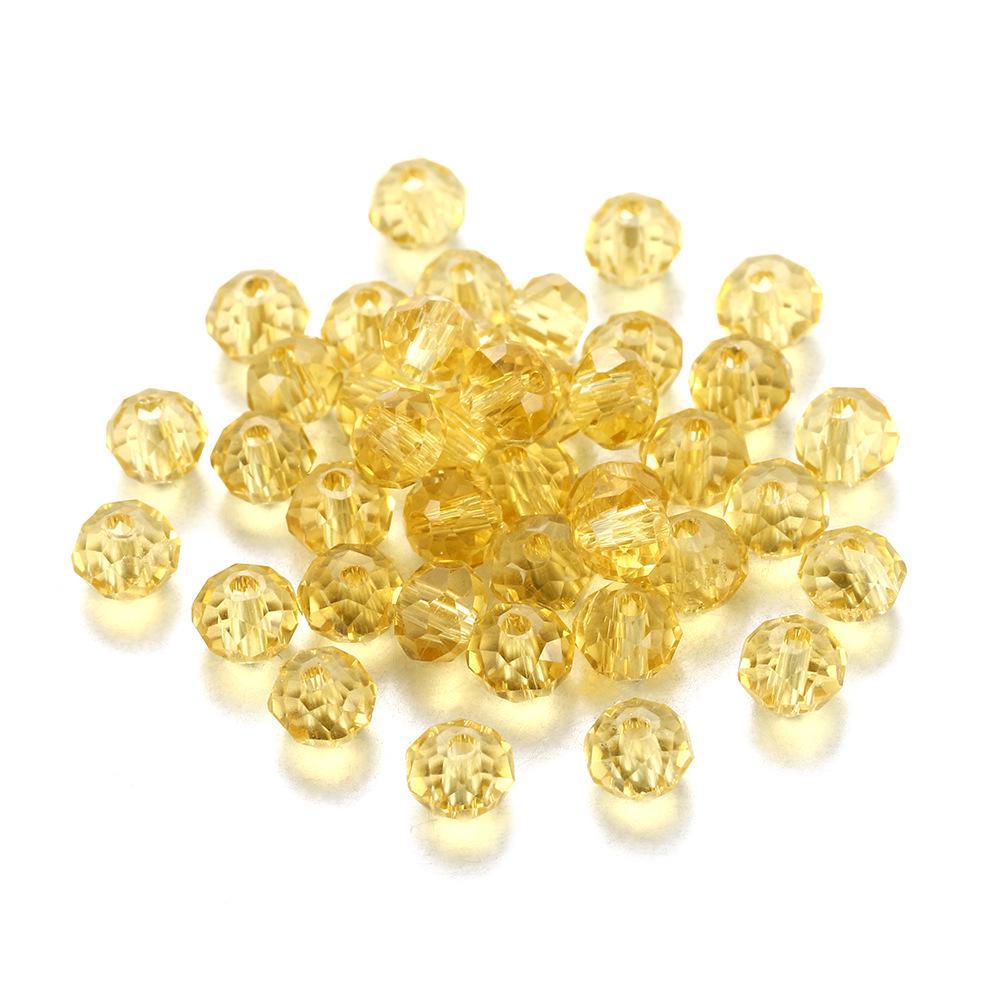 DIY Jewelry Craft Kit: Transparent 3-8mm Glass Beads, Rice, Diamond, Crystal Cuts, Lantern Shapes, Spacer Beads - Perfect For Accessory Making