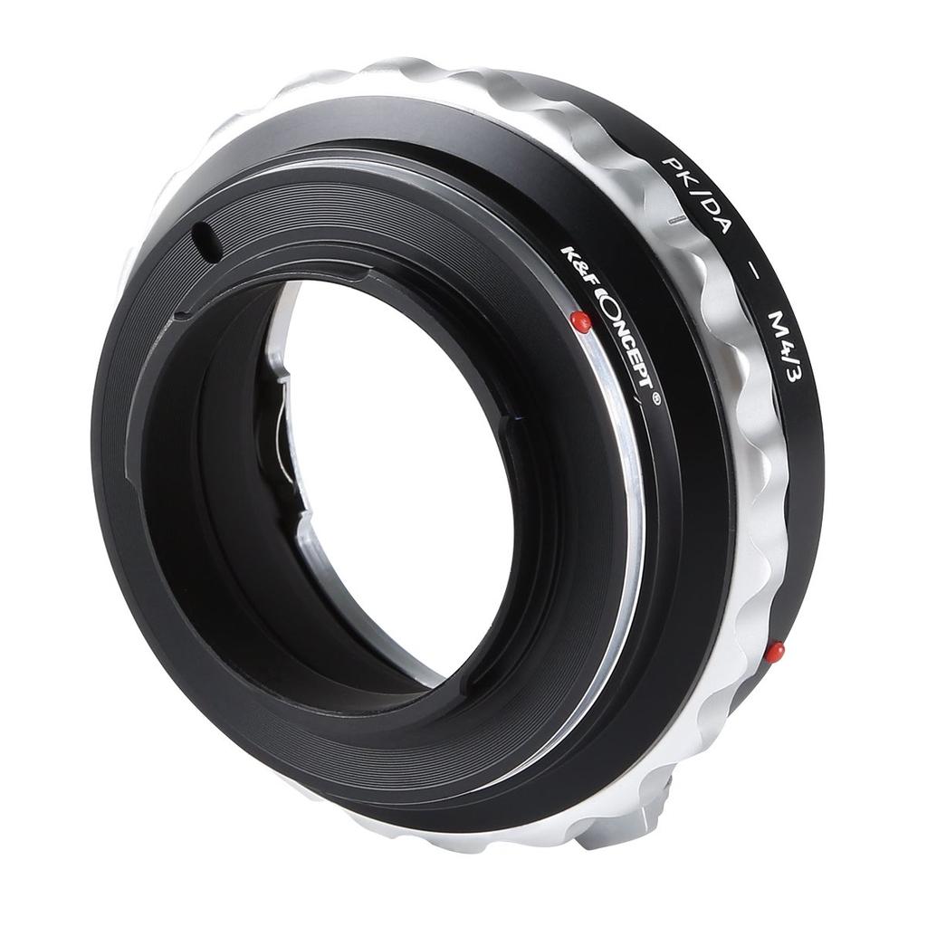CONCEPT Mount Adapter for to Micro Four Thirds Compatible with Series Lenses to High Precision and Infinity Focus K&F PK/DA-m4/3 K-Mount Mount,