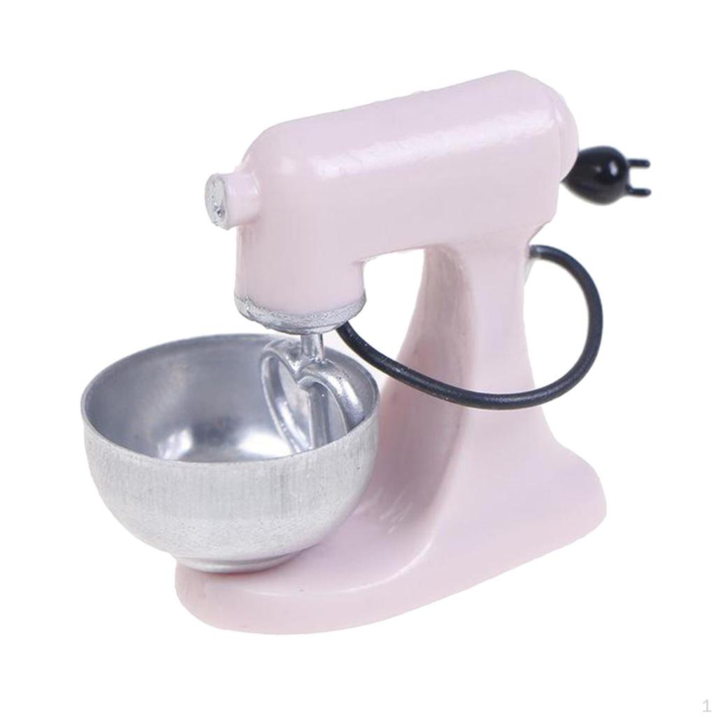 1/12 Dolls House Miniature Modern Electric Food Mixer Blender Home Kitchen Furniture Life Scene