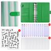Gradient Stripe Loose-Leaf Planner - Trendy Student Notes Book