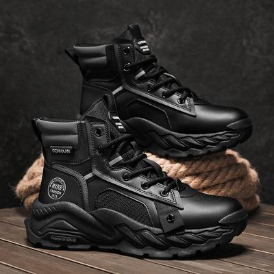 2025 Bottes Martin pour hommes automne nouveau haut dessus style britannique bottes de travail pour hommes rétro décontracté tendance bottes Martin pour hommes