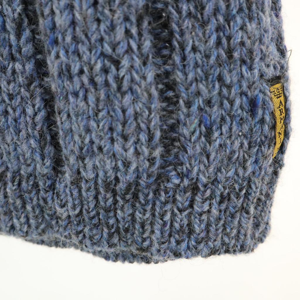 ARMANI JEANS 90s Wool Blend Old Long sleeve V neck knit S Blue sweater Women Used